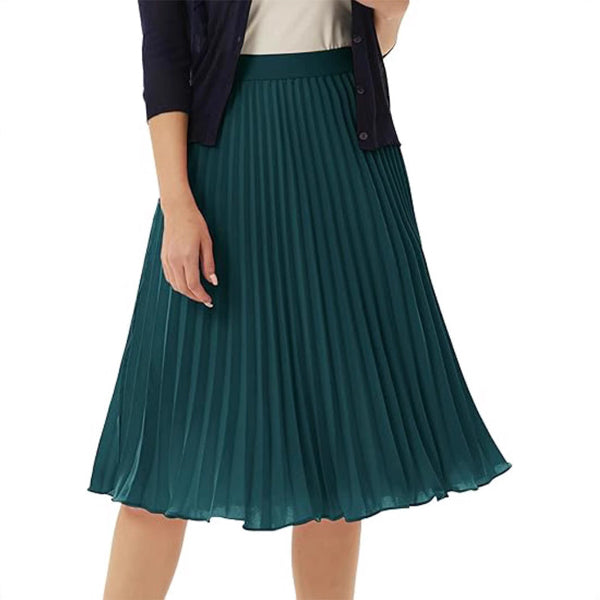 Medium-length Formal Swing Skirt