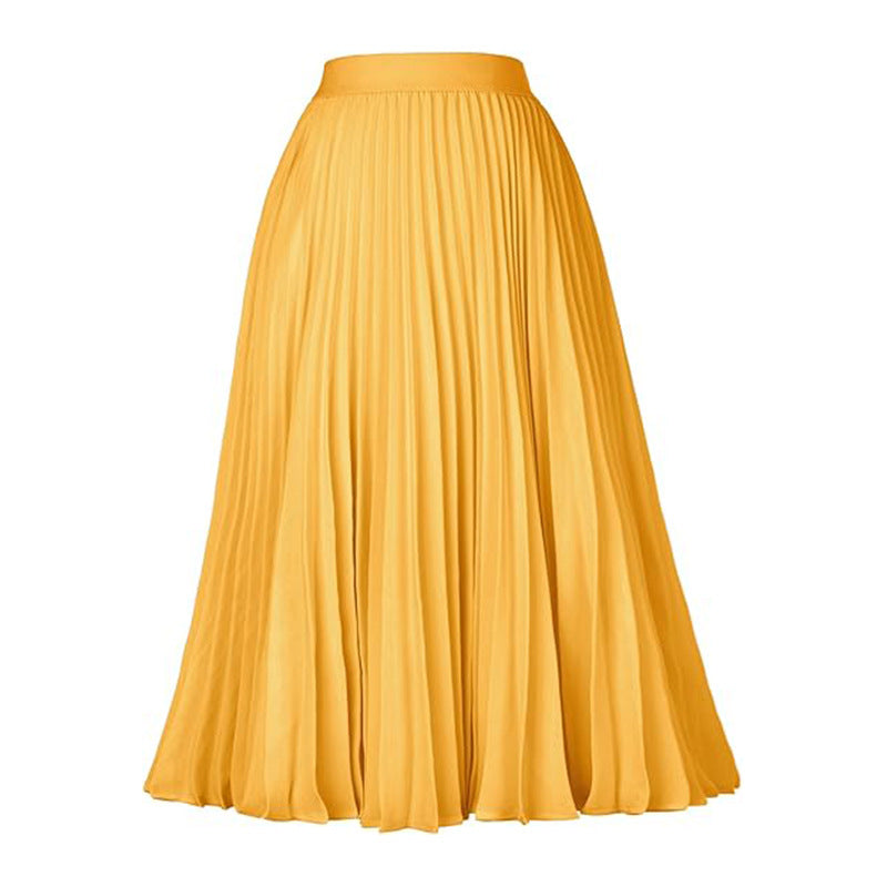 Medium-length Formal Swing Skirt