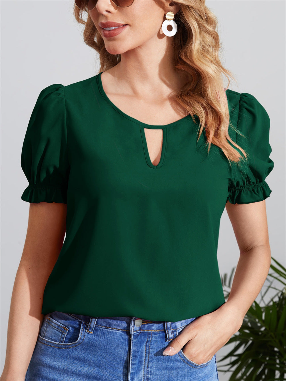 Elegant Women's Pullover Blouse