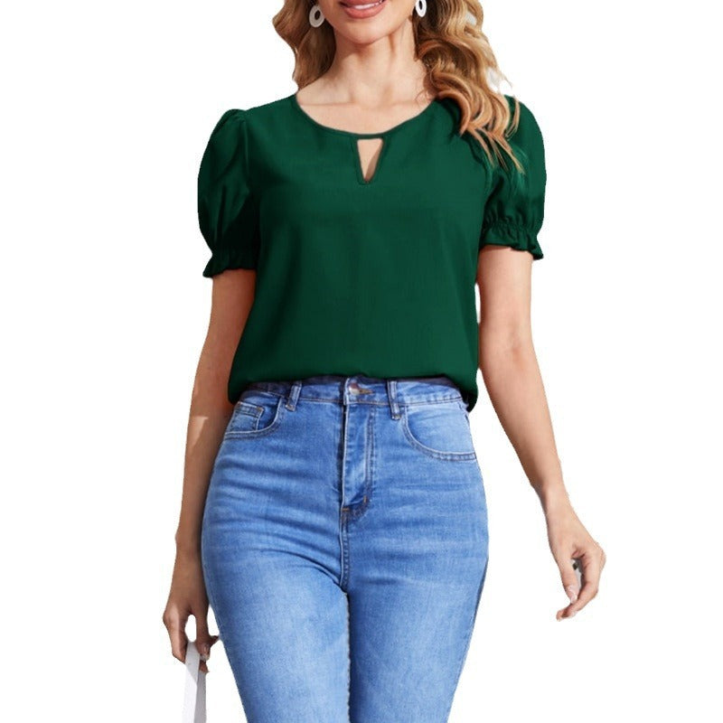 Elegant Women's Pullover Blouse