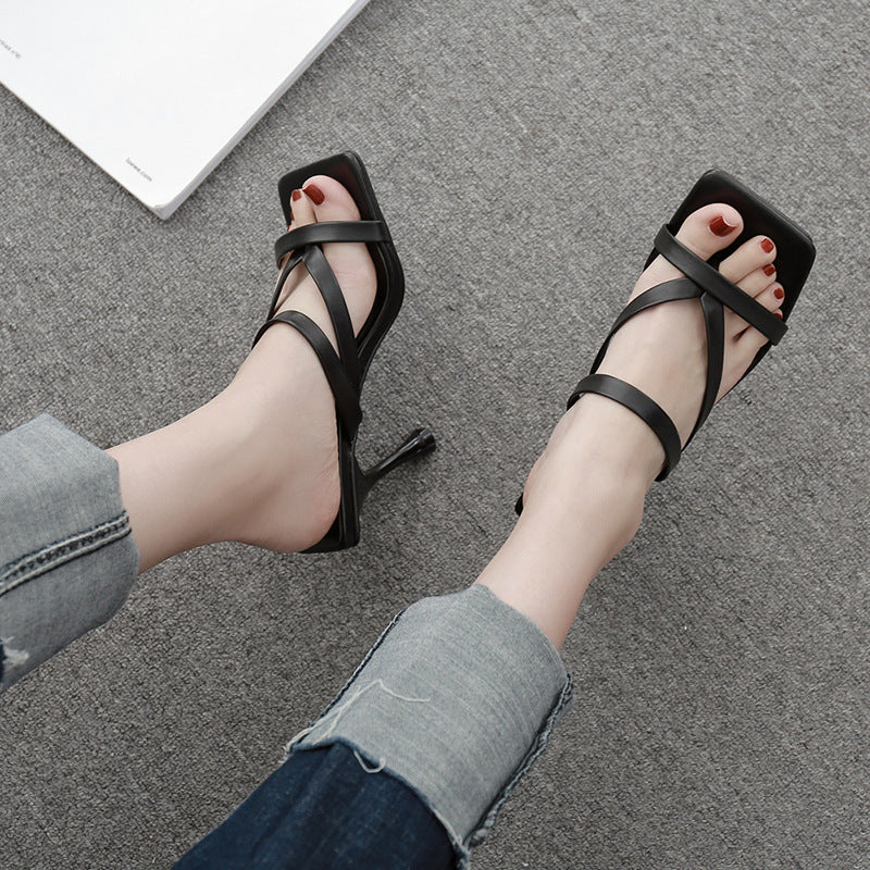 Elegant High-Heel Sandals