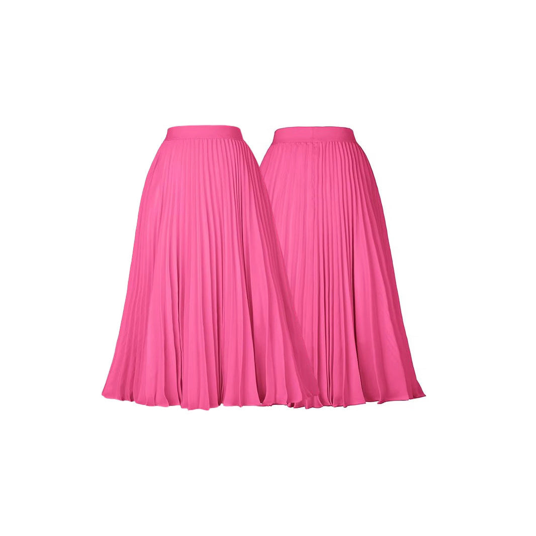 Medium-length Formal Swing Skirt