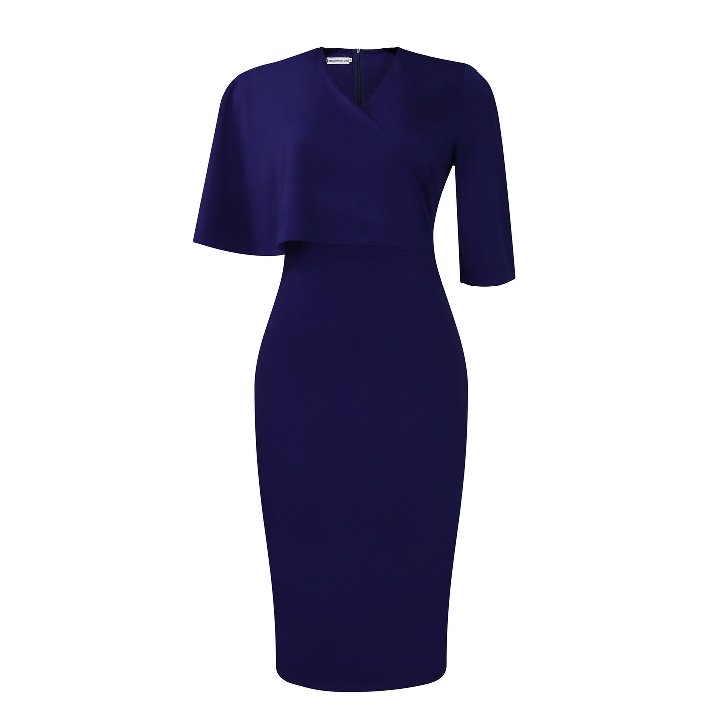 Elegant Solid Color Sheath Pencil Skirt Dress