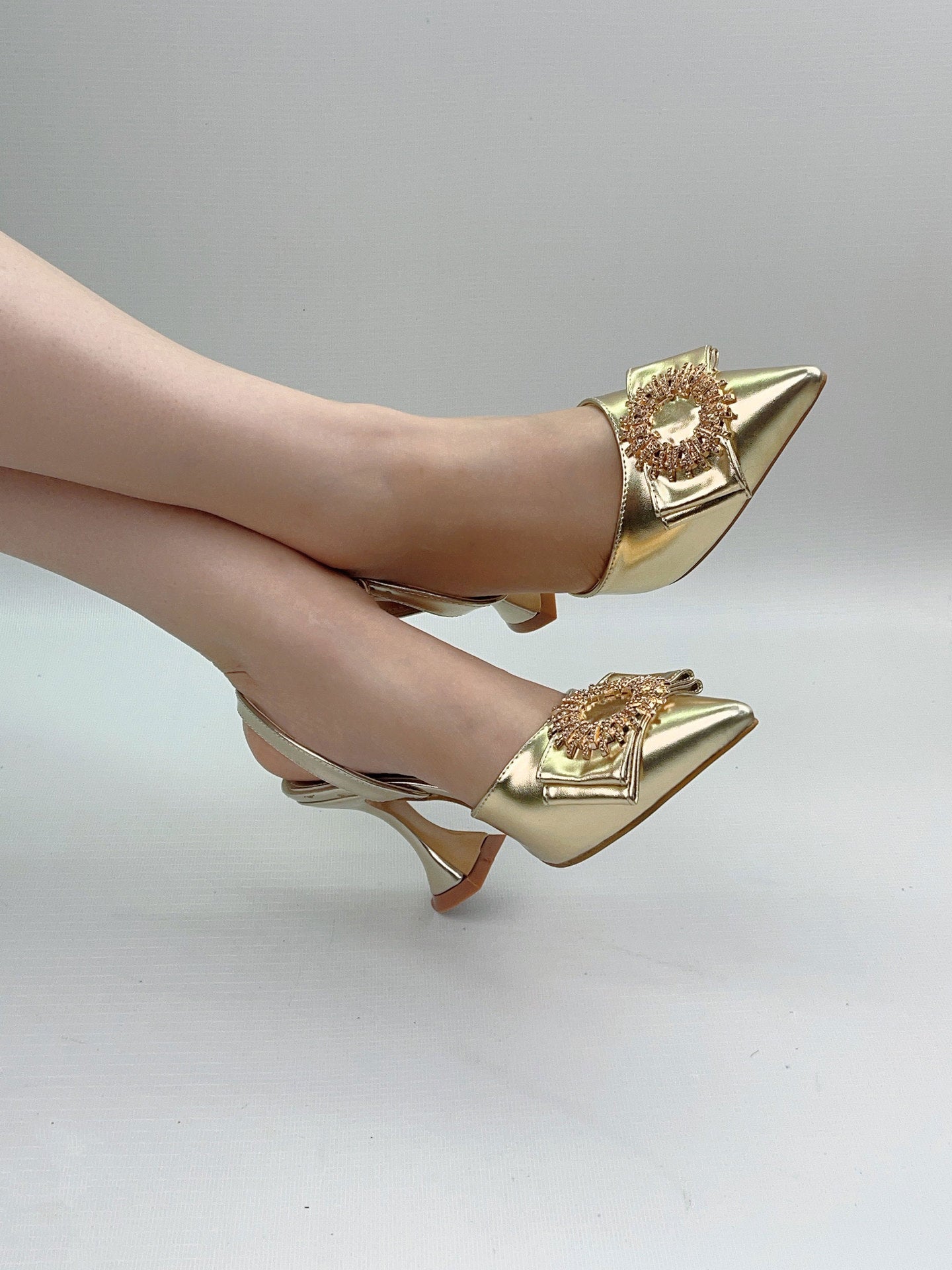 Pointed Closed Toe High Heel Sandals