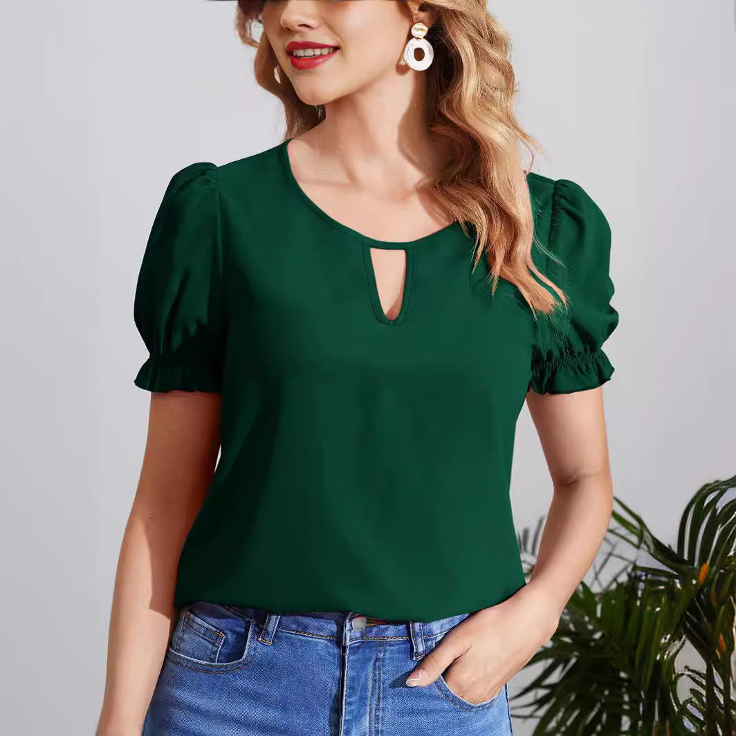 Elegant Women's Pullover Blouse