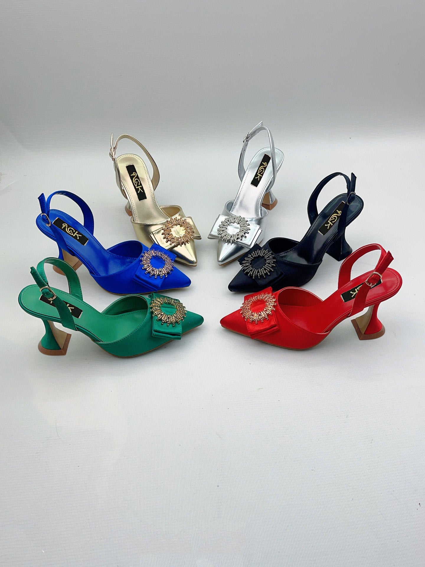 Pointed Closed Toe High Heel Sandals