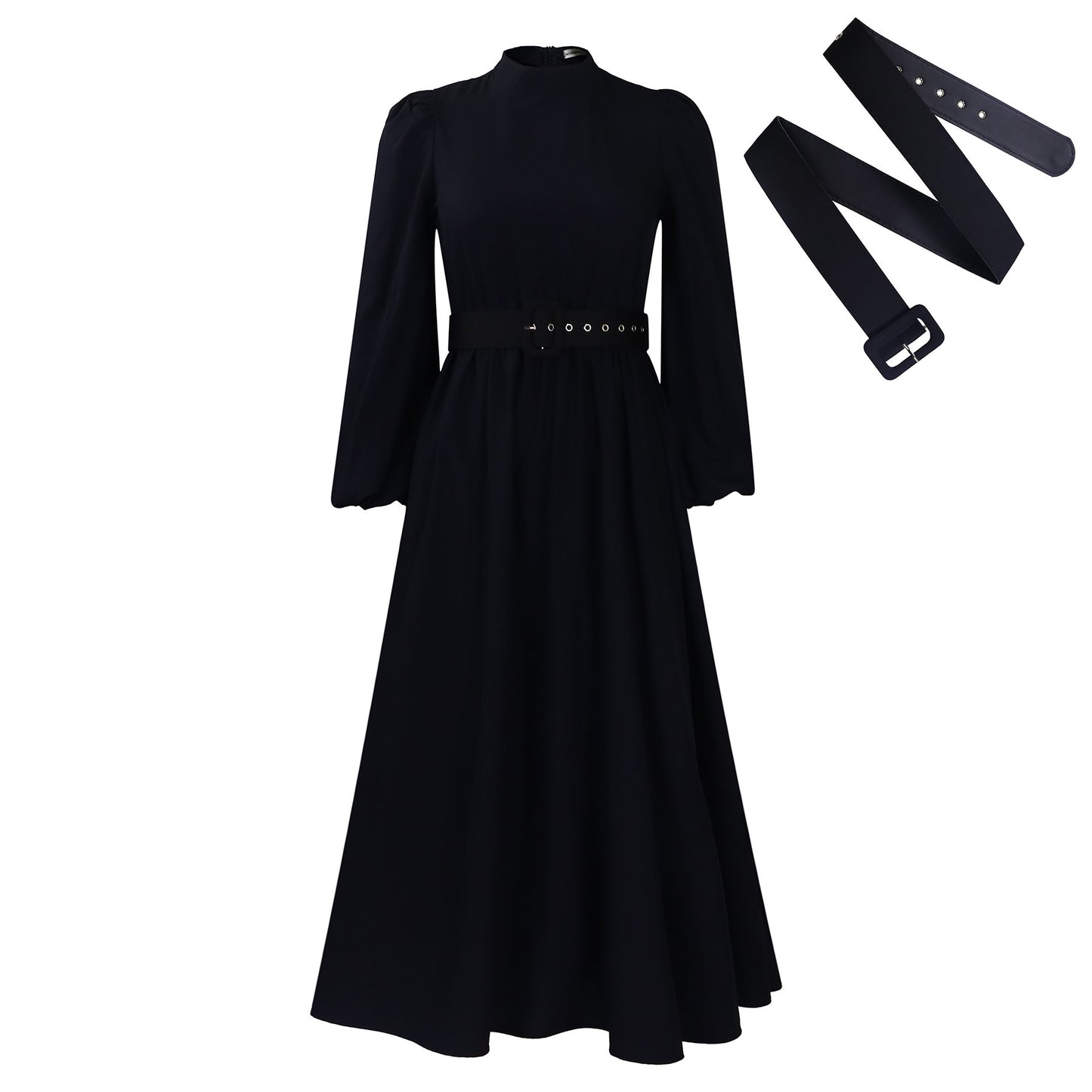Women's Half Turtleneck 3/4 Sleeve Dress
