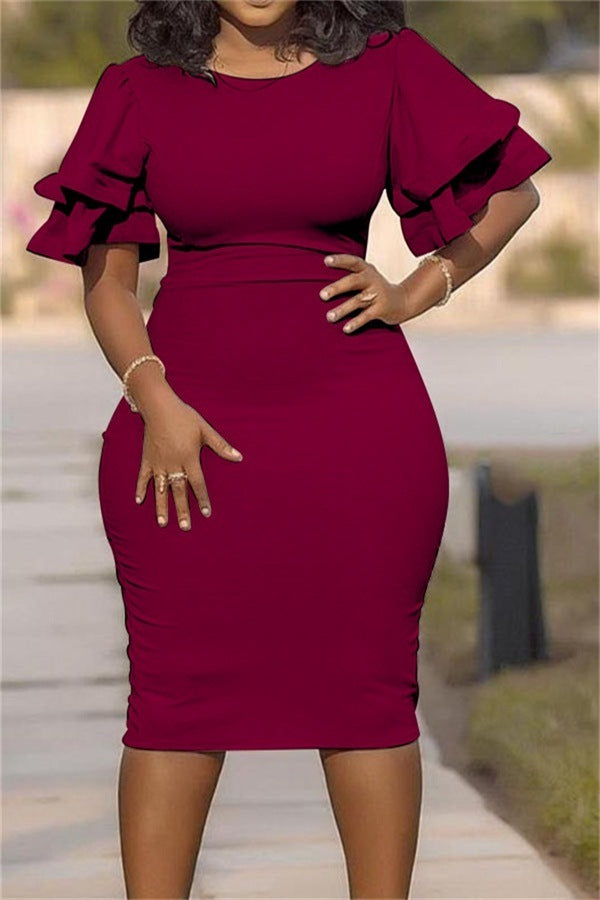 Plus Size One-step Dress