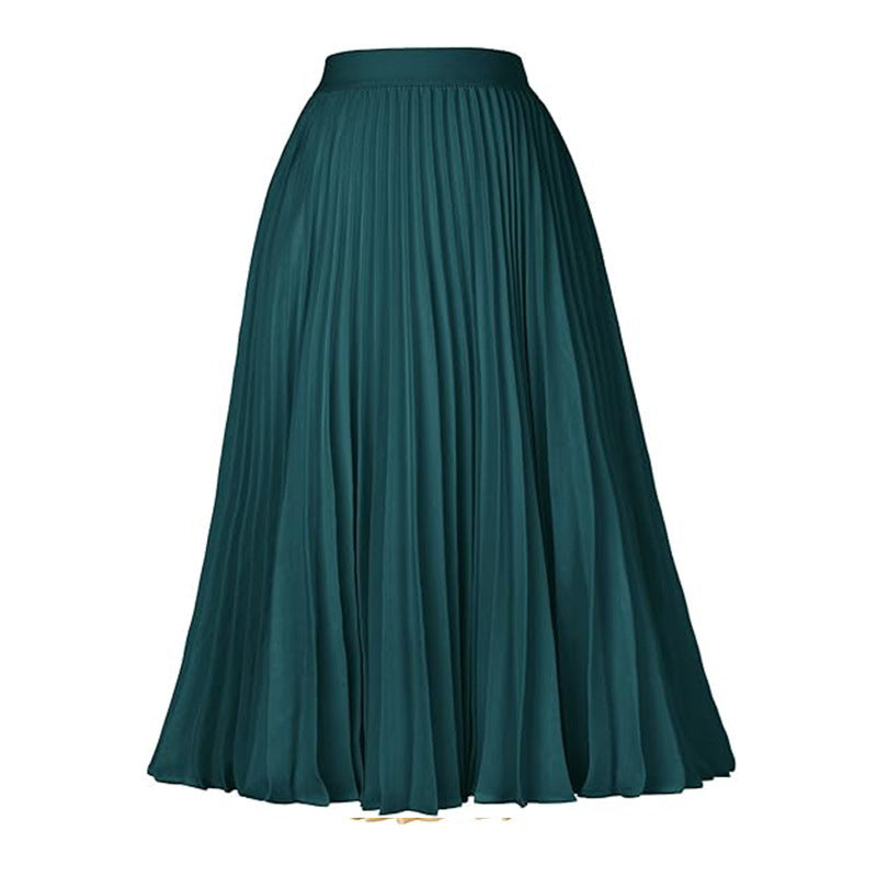 Medium-length Formal Swing Skirt