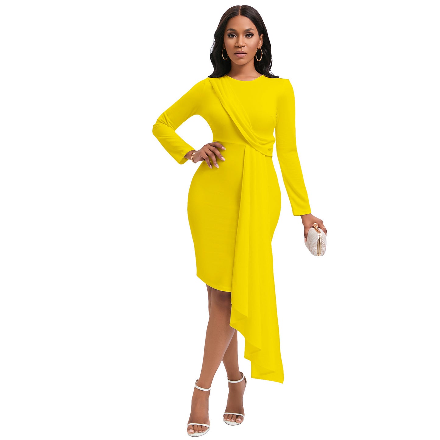 Long Sleeve Elegant Pencil Dress