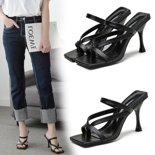 Elegant High-Heel Sandals