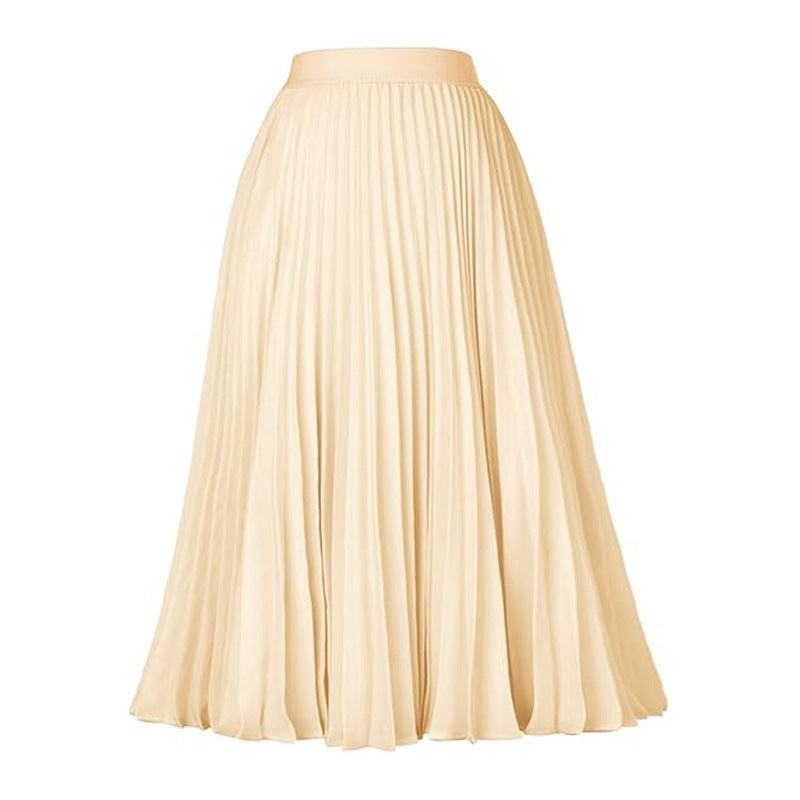 Medium-length Formal Swing Skirt