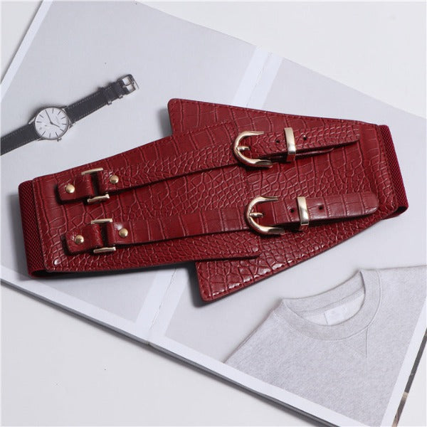 Wide Waist Female Decorative Belt