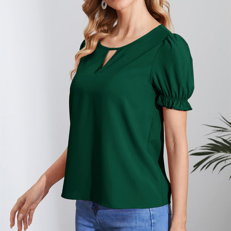 Elegant Women's Pullover Blouse