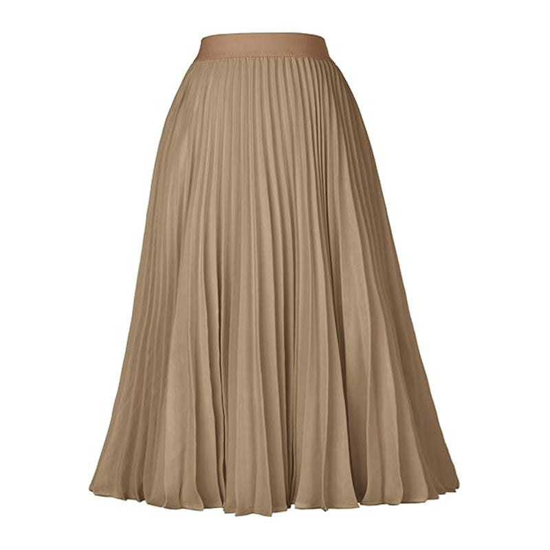 Medium-length Formal Swing Skirt