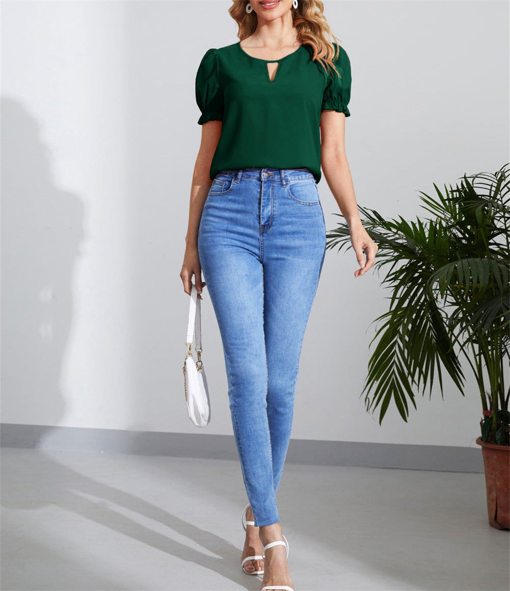 Elegant Women's Pullover Blouse