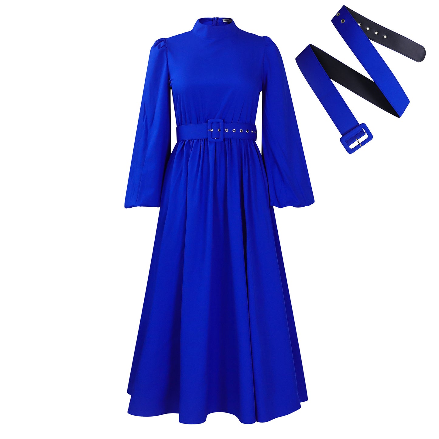 Women's Half Turtleneck 3/4 Sleeve Dress