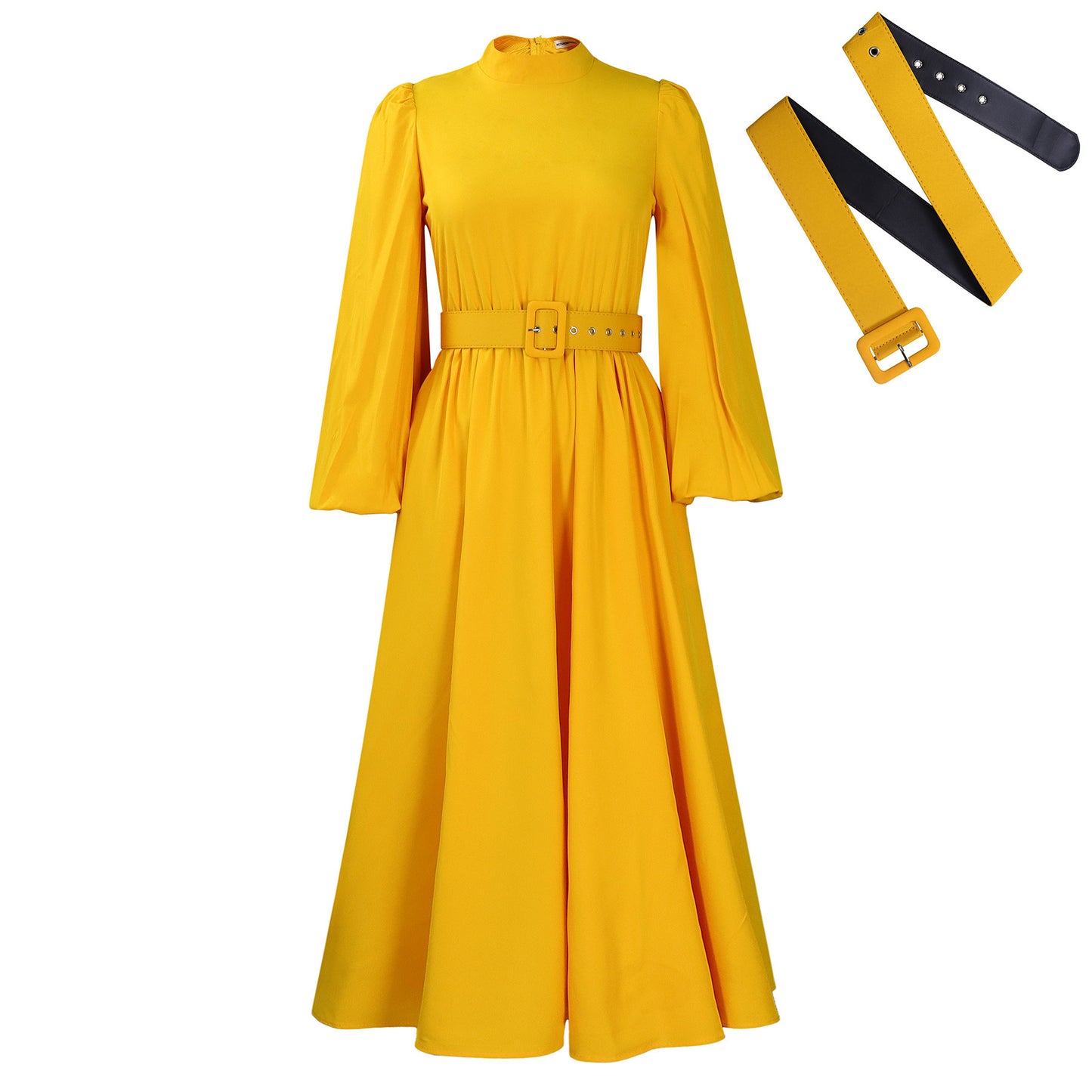 Women's Half Turtleneck 3/4 Sleeve Dress