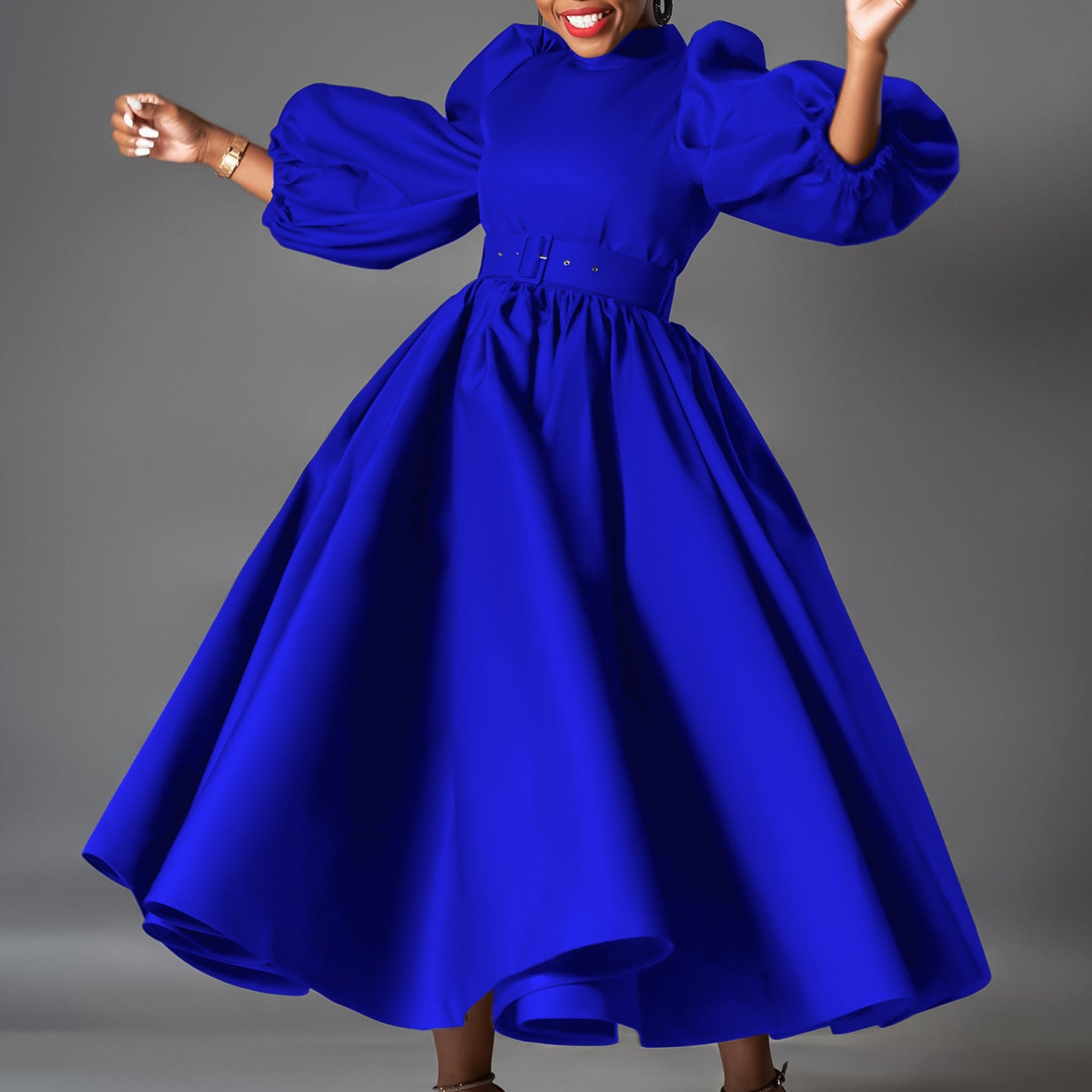 Modest Puff Sleeve Apostolic Dress