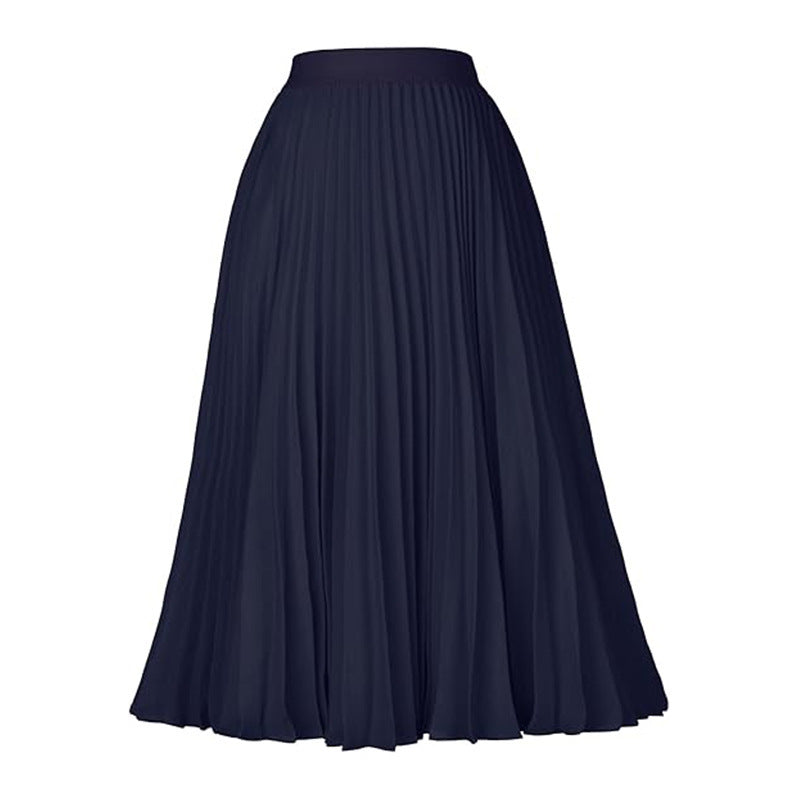 Medium-length Formal Swing Skirt