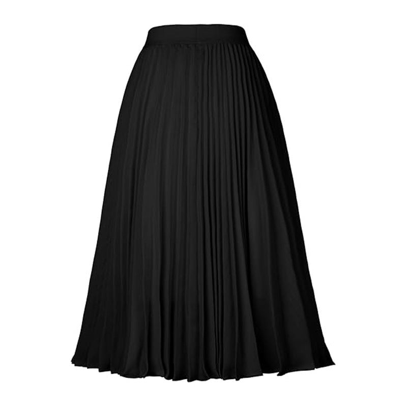 Medium-length Formal Swing Skirt