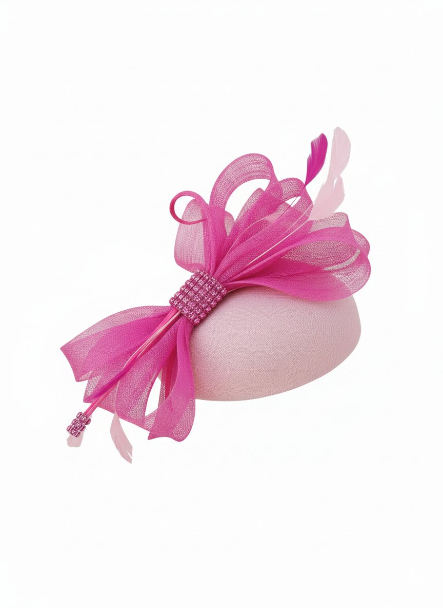 The "Peony Punch" Two-Tone Fascinator