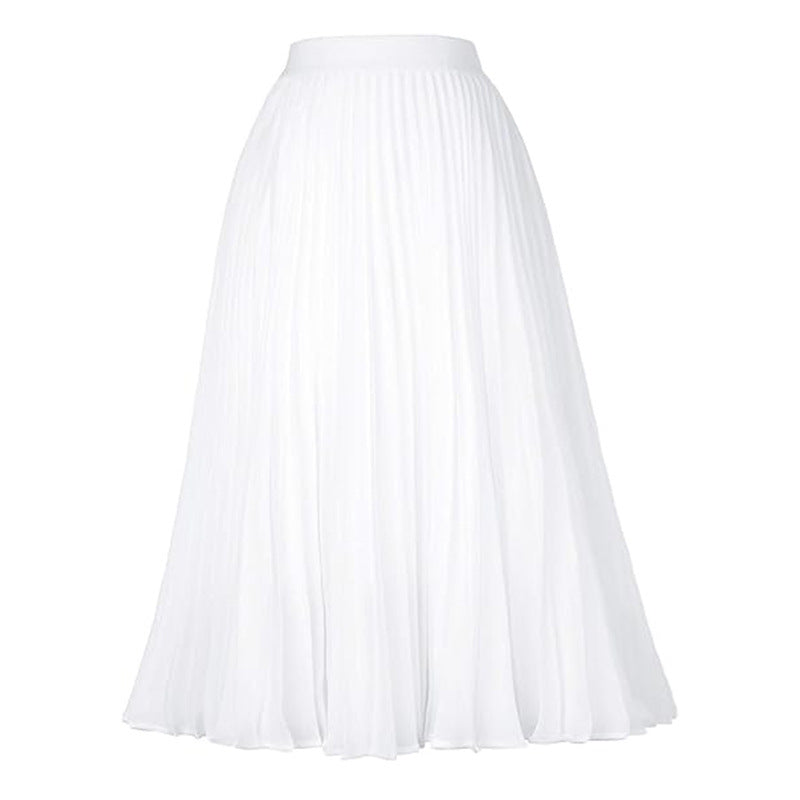 Medium-length Formal Swing Skirt