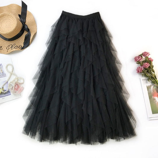 Trending High Waist Tulle Skirt