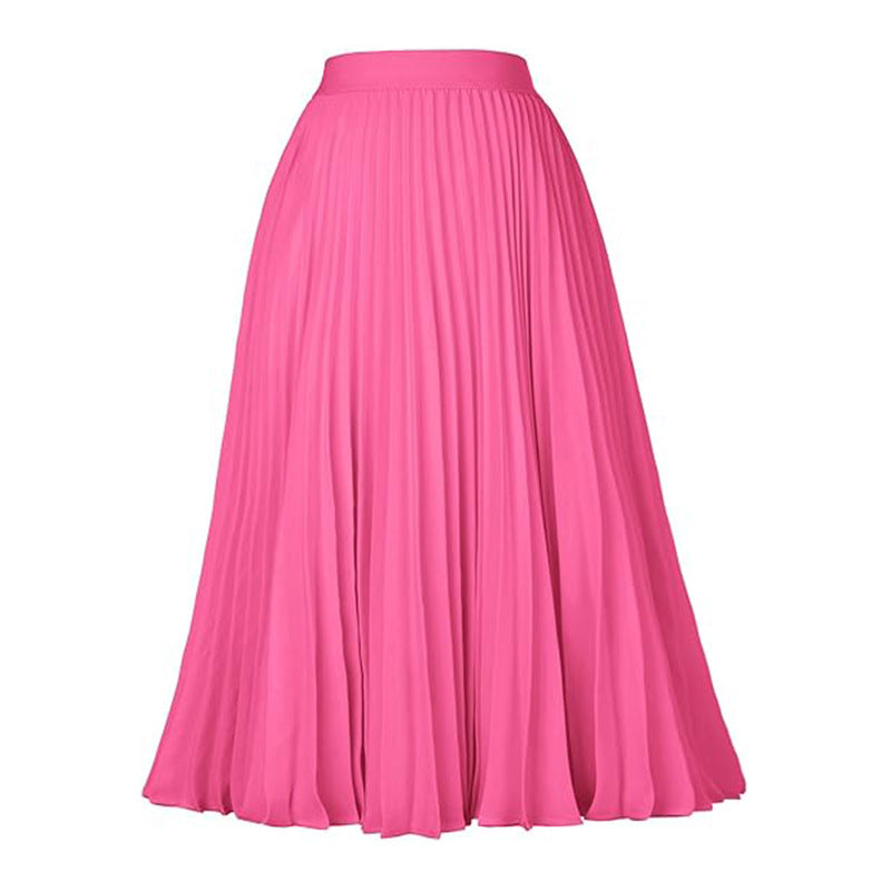Medium-length Formal Swing Skirt