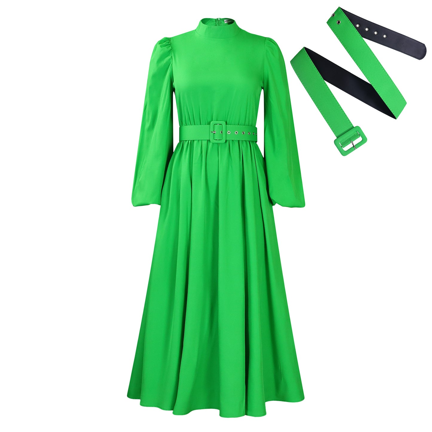 Women's Half Turtleneck 3/4 Sleeve Dress
