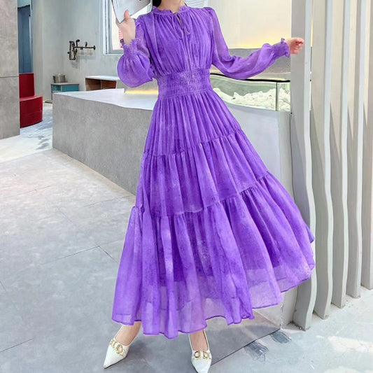Dignified Church Girl Sheer Dress