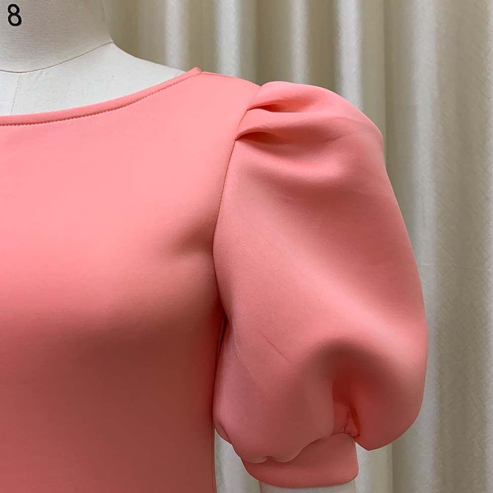 Puff Sleeve Sheath Dress