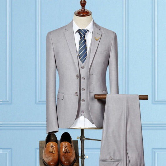 Slim Fit Wedding Suits For Men, Custom Made, Men's 3 Piece Suit