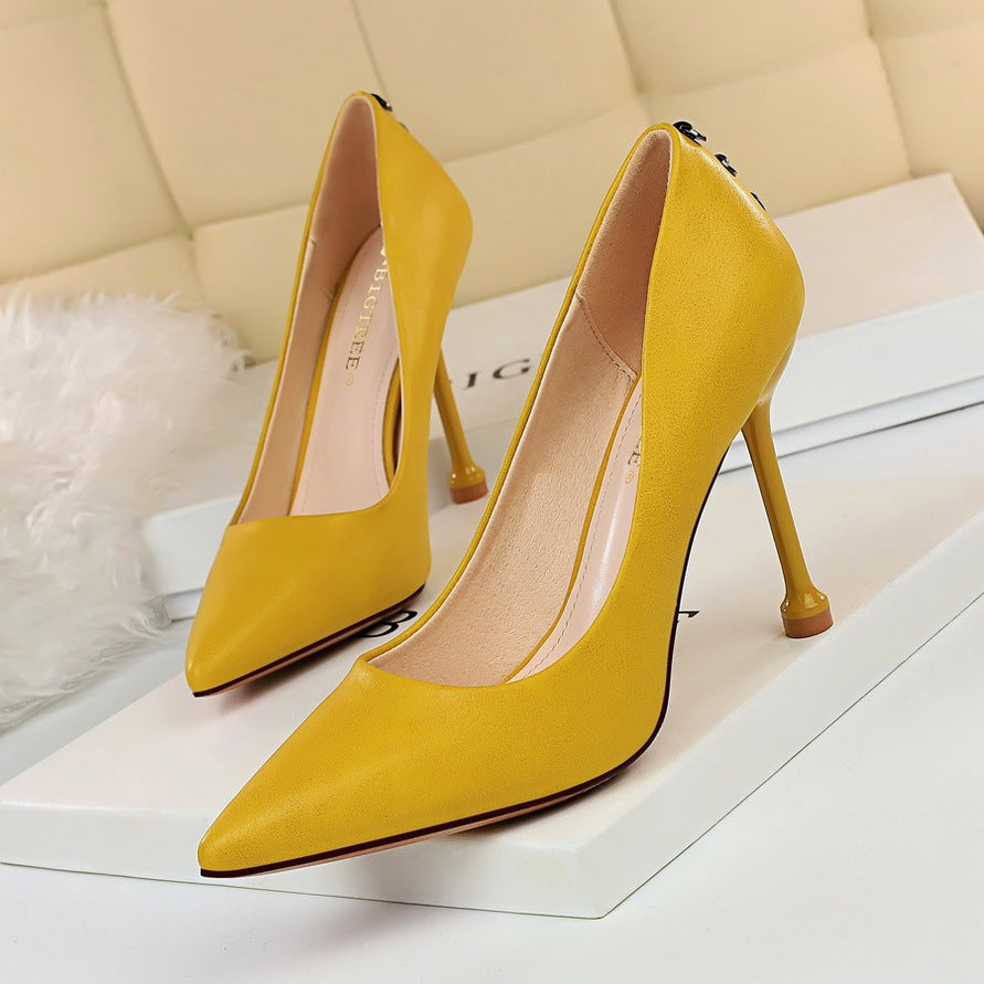 Elegant Pointed Toe High Heels Stiletto