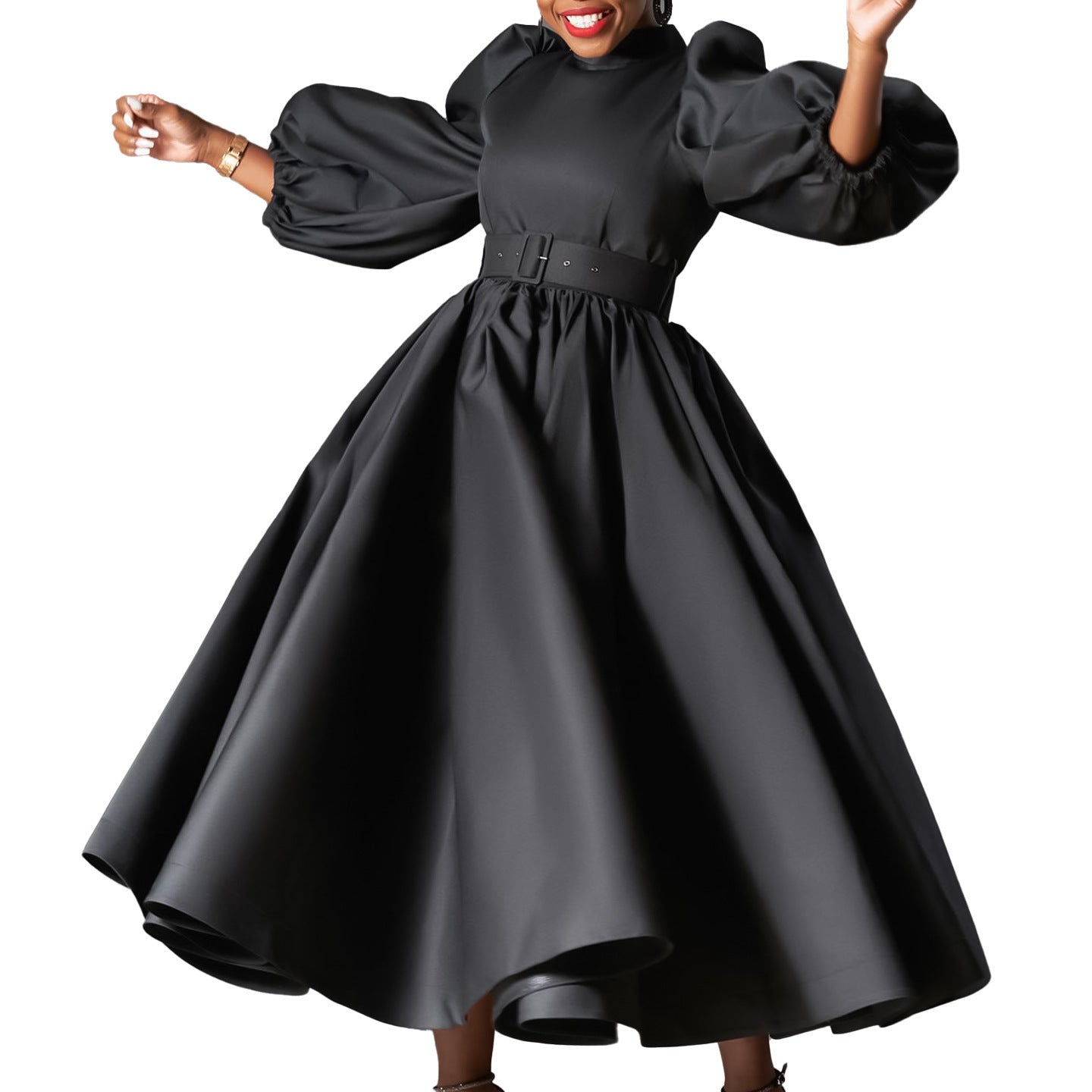 Modest Puff Sleeve Apostolic Dress