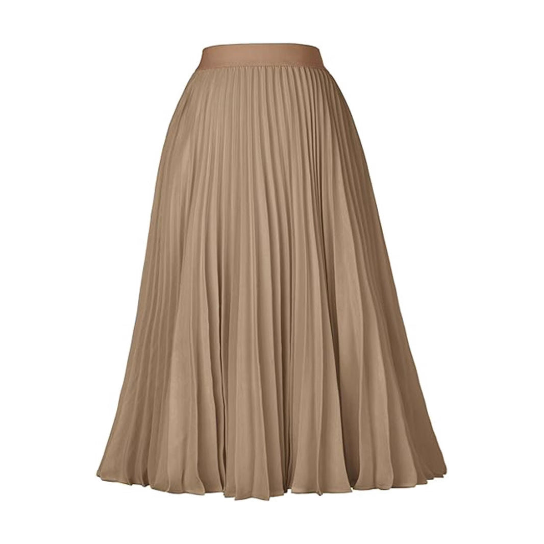 Medium-length Formal Swing Skirt