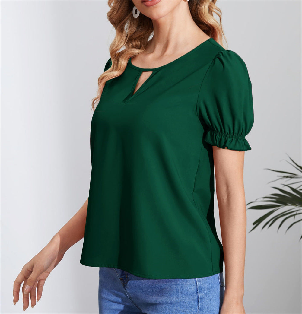 Elegant Women's Pullover Blouse