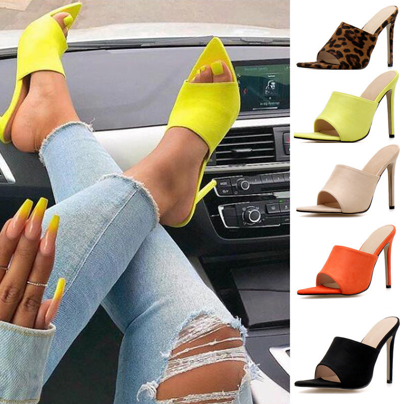 Women's High Heel Pointed Toe Sandals