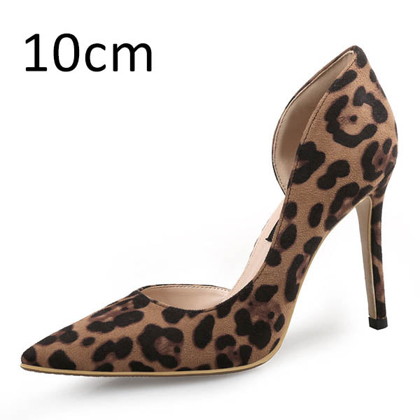 Leopard Print Pointed High Heel Pumps