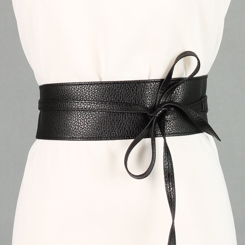 Dress Belt Ladies Clothing Accessories Wide Ribbon Bow