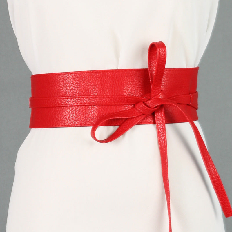 Dress Belt Ladies Clothing Accessories Wide Ribbon Bow