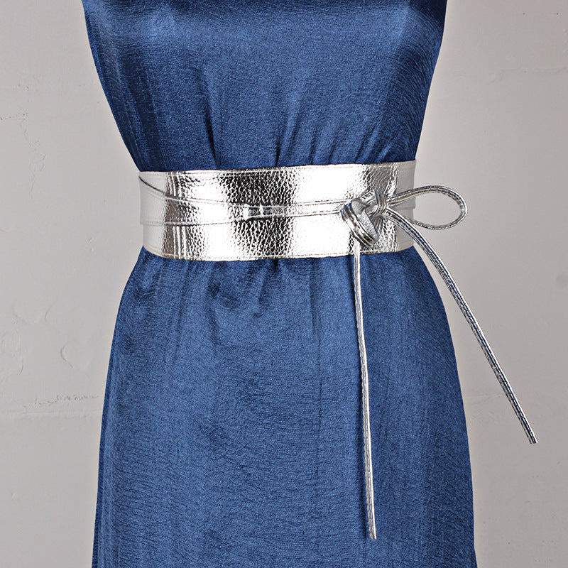 Dress Belt Ladies Clothing Accessories Wide Ribbon Bow