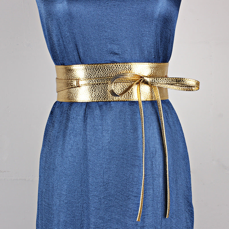 Dress Belt Ladies Clothing Accessories Wide Ribbon Bow