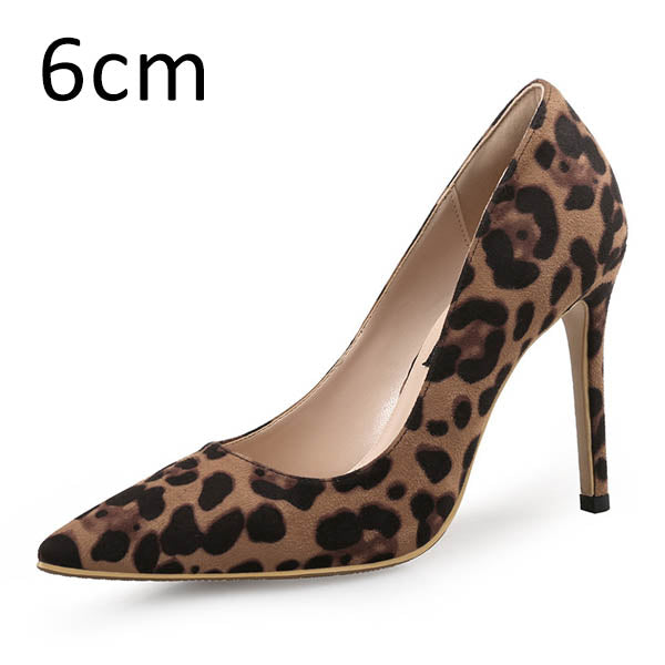 Leopard Print Pointed High Heel Pumps